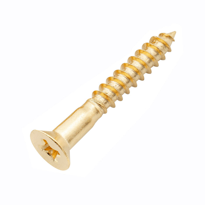 musiclily ultra 3 5 25mm stainless steel flat head countersunk mounting screws for electric guitar or bass bridge mx3037p, gold