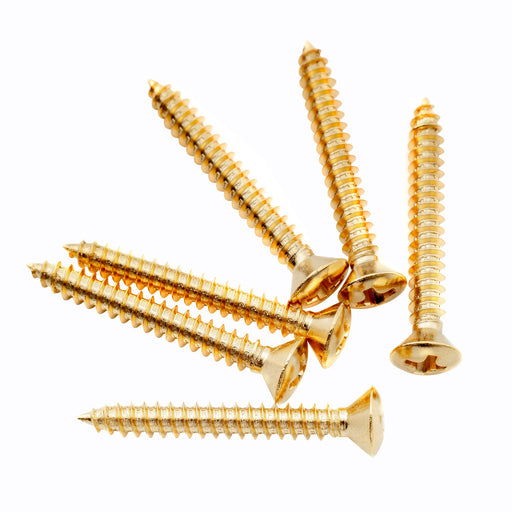 musiclily ultra 3 25mm stainless steel countersunk mounting screws for guitar or ukelele strap button mx3038 6p