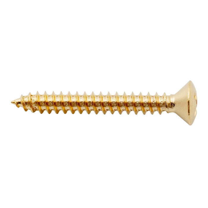 detail of musiclily ultra 3 25mm stainless steel countersunk mounting screws for guitar or ukelele strap button mx3038p