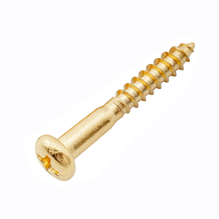 musiclily ultra 3 5 25mm stainless steel pan head mounting screws for strat style electric guitar tremolo bridge mx3039p, gold
