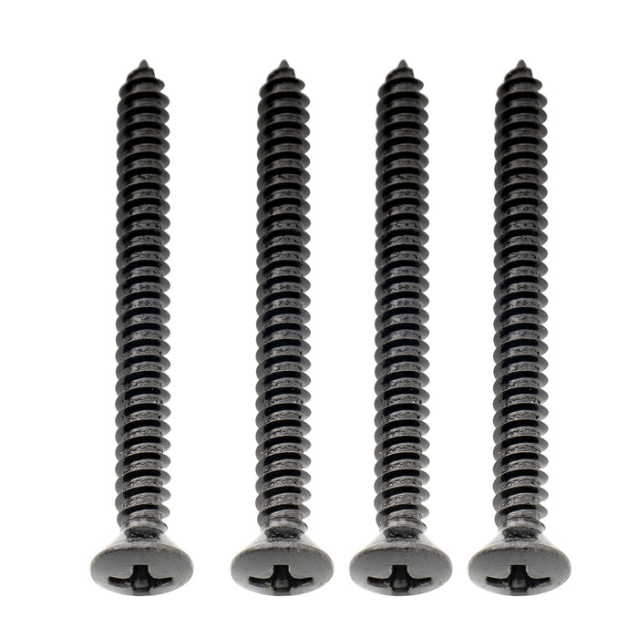 musiclily ultra 4 45mm stainless steel countersunk mounting screws for electric guitar bass neck plate or tremolo bridge claw mx3040 4p