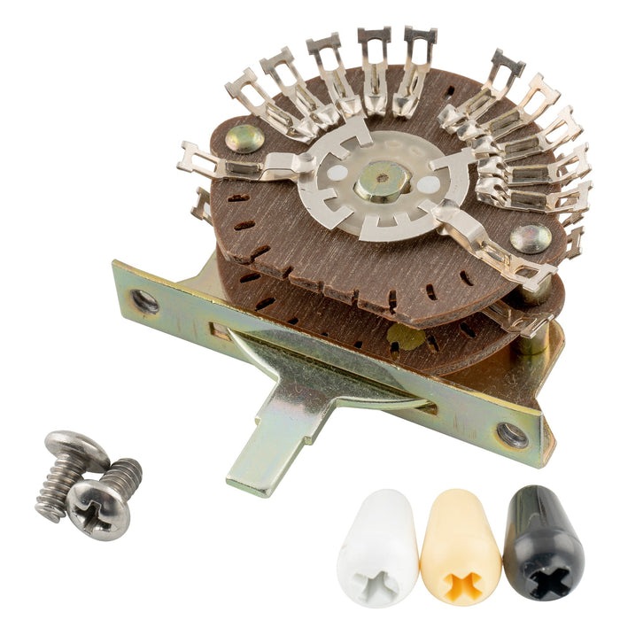 detail of oak grigsby super 4 pole 5 way pickup selector blade switch lever switch for strat tele style electric guitar mx3069