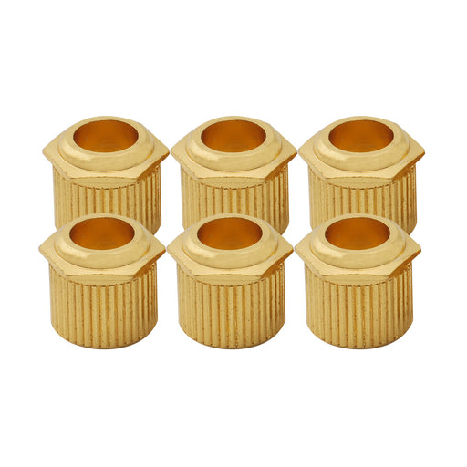 musiclily ultra solid brass 6mm to 10mm vintage to modern sized hex guitar tuner conversion bushings tuning pegs adapter ferrules mx3073 6p