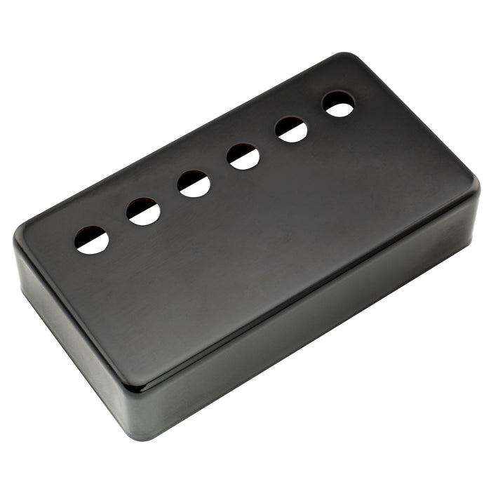 detail of musiclily pro 49 2mm nickel silver alloy humbucker pickup cover for american made electric guitar mx3076p