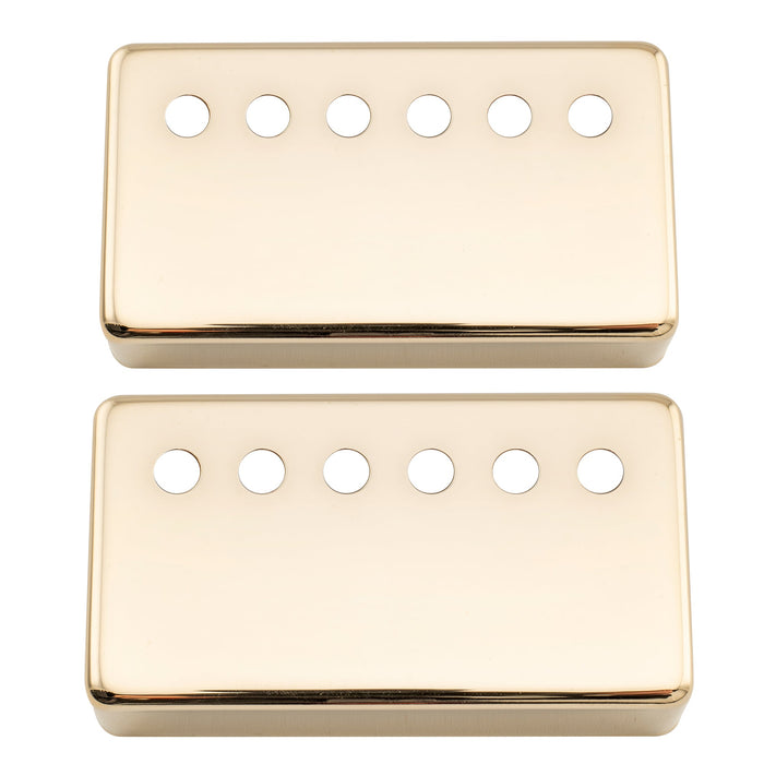 musiclily pro 49 2mm nickel silver alloy humbucker pickup covers set for american made electric guitar mx3076 2p, gold