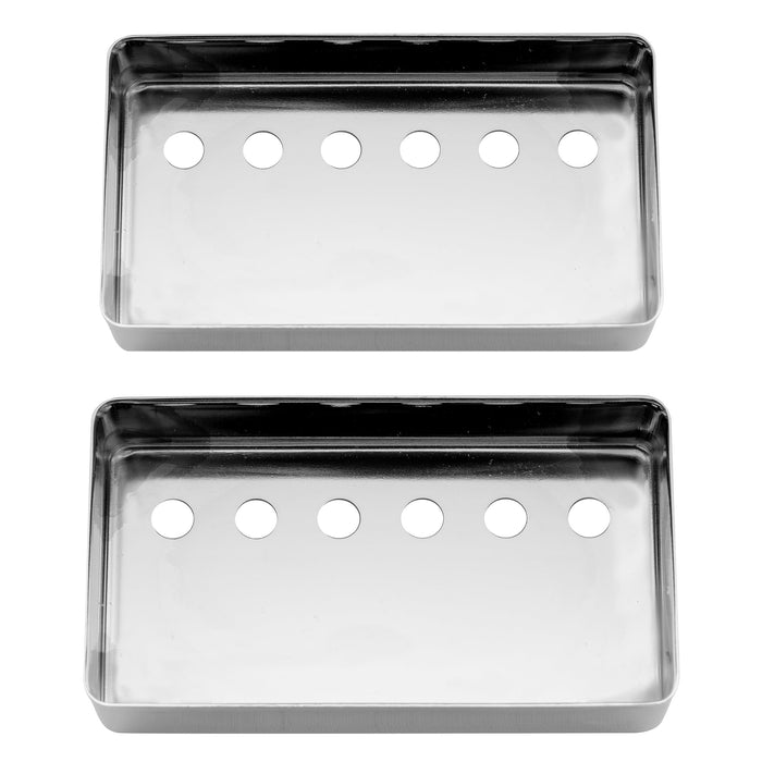 musiclily pro 50 52mm nickel silver alloy humbucker pickup covers set for imported electric guitar mx3077mx3078p, chrome