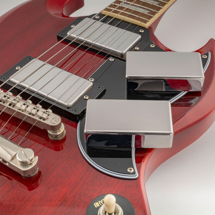 Musiclily Pro 穴なしシールド仕様 ニッケル銀合金製 ハムバッカーピックアップカバー エレキギター用 (2個セット)