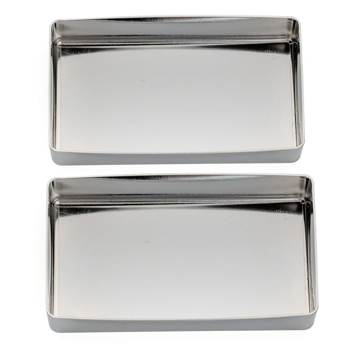 Musiclily Pro 穴なしシールド仕様 ニッケル銀合金製 ハムバッカーピックアップカバー エレキギター用 (2個セット)