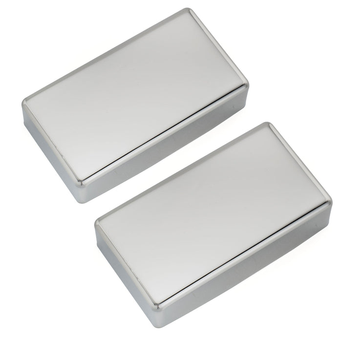 Musiclily Pro 穴なしシールド仕様 ニッケル銀合金製 ハムバッカーピックアップカバー エレキギター用 (2個セット)