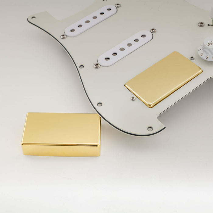 Musiclily Pro 穴なしシールド仕様 ニッケル銀合金製 ハムバッカーピックアップカバー エレキギター用 (2個セット)