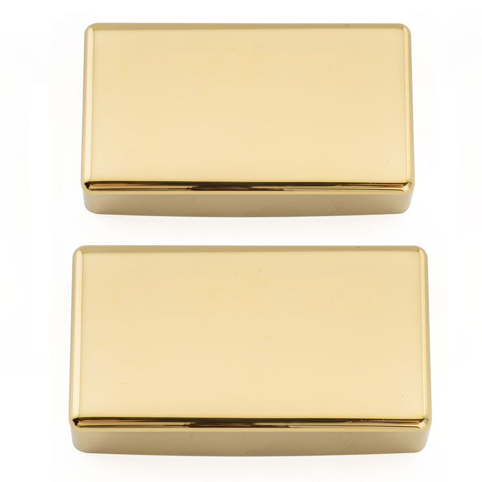 Musiclily Pro 穴なしシールド仕様 ニッケル銀合金製 ハムバッカーピックアップカバー エレキギター用 (2個セット)