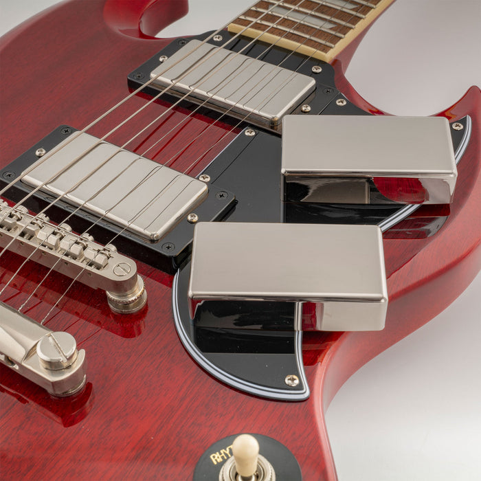 Musiclily Pro 穴なしシールド仕様 ニッケル銀合金製 ハムバッカーピックアップカバー エレキギター用 (2個セット)