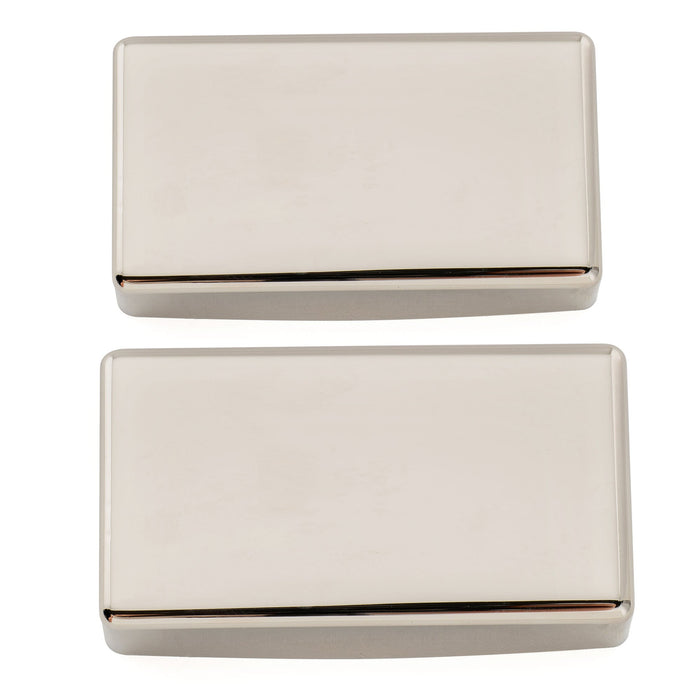 Musiclily Pro 穴なしシールド仕様 ニッケル銀合金製 ハムバッカーピックアップカバー エレキギター用 (2個セット)