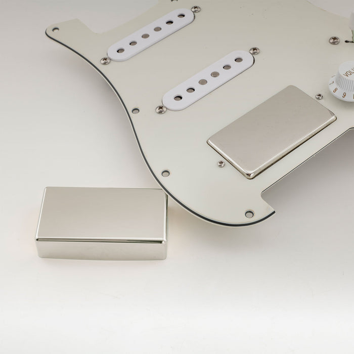 Musiclily Pro 穴なしシールド仕様 ニッケル銀合金製 ハムバッカーピックアップカバー エレキギター用