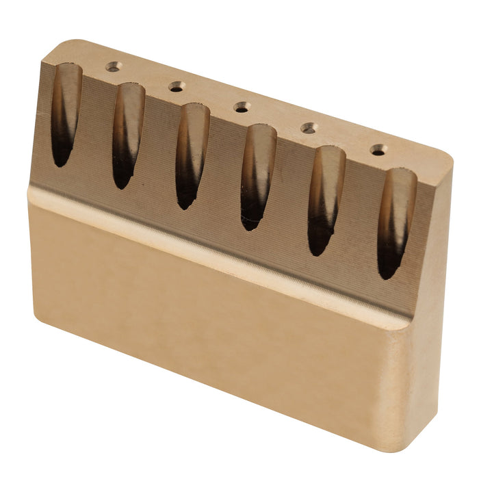 detail of musiclily ultra 54mm2 1 8 inch full solid brass block for gotoh 510t series tremolo bridge 42mm tall mx3083