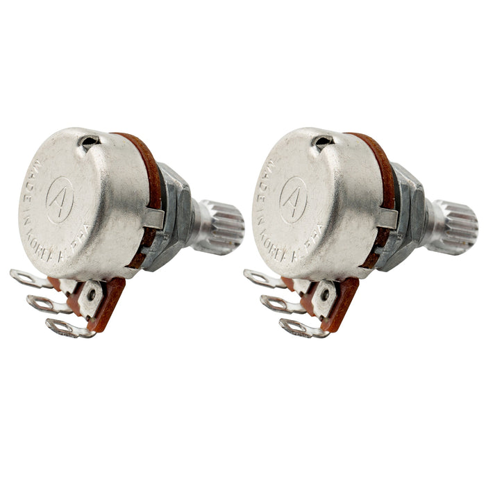 Part of alpha a250k metric coarse 18 spline alu mini short split shaft pots audio taper potentiometers for electric guitar bass mx3086 2