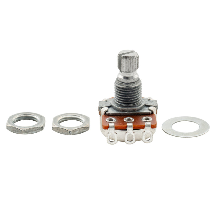 alpha a250k metric coarse 18 spline alu mini short split shaft pots audio taper potentiometers for electric guitar bass mx3086 2 details