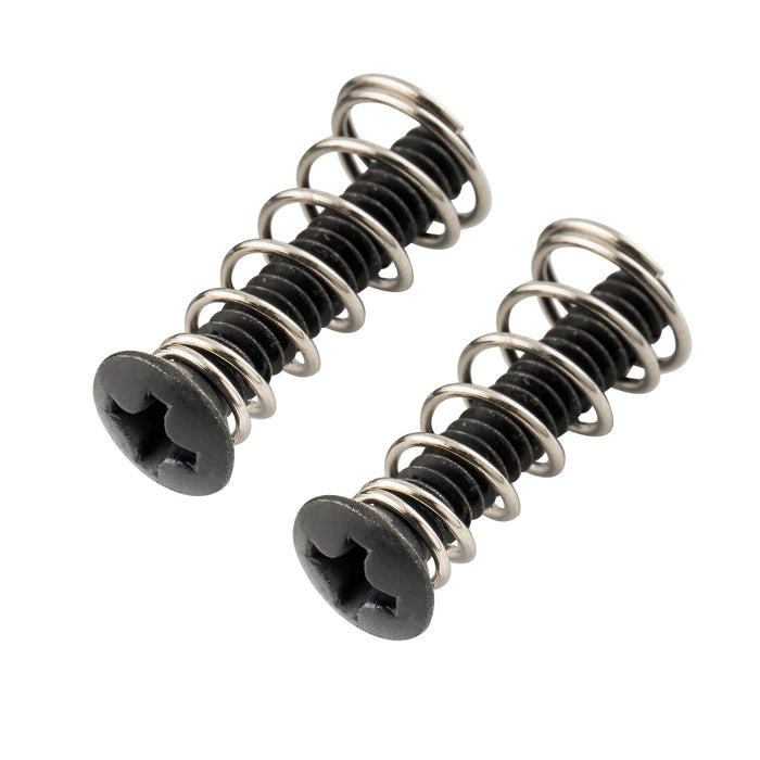 musiclily ultra unc 6 32 3 4 inch stainless steel single coil pickup mounting screws and springs set for usa mexico fender strat style electric guitar mx3087 2m563 2p, black