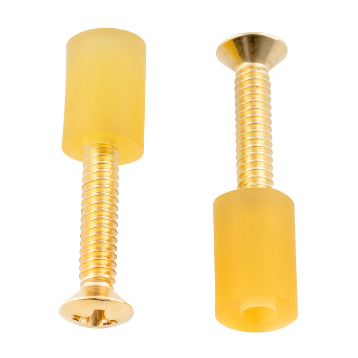 Musiclily Ultra UNC#6-32X3/4 pouces Kit de vis de montage et tubes en caoutchouc pour micro simple bobinage en acier inoxydable pour guitare électrique Fender Strat USA/Mexique, lot de 2