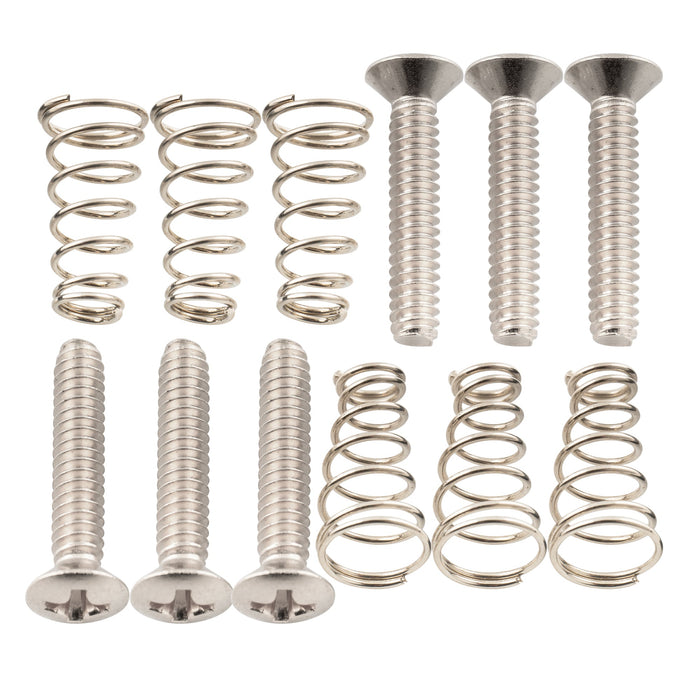 Part of musiclily ultra unc 6 32 3 4 inch stainless steel single coil pickup mounting screws and springs set for usa mexico fender strat style electric guitar mx3087 6m563 6p