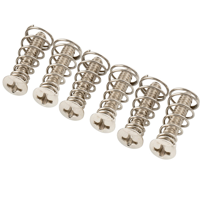 musiclily ultra unc 6 32 3 4 inch stainless steel single coil pickup mounting screws and springs set for usa mexico fender strat style electric guitar mx3087 6m563 6p