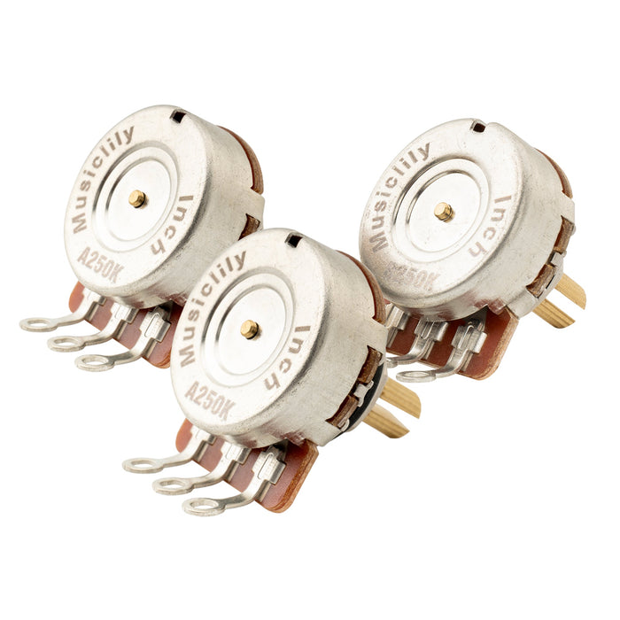 Part of musiclily pro hd a250k b250k full brass inch size fine 24 spline split short shaft pots audio linear taper potentiometers for electric guitar bass mx3090 2mx3091