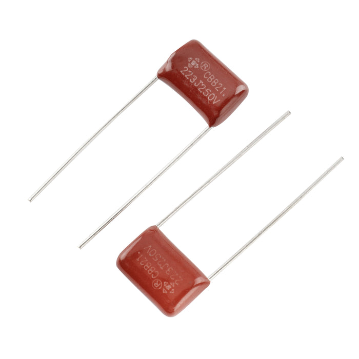 musiclily pro small sized metallized polypropylene mpp cbb21 film capacitor for electric guitar bass 022uf 22nf 047uf 47nf set of 10 mx3107 10p, 10 pcs
