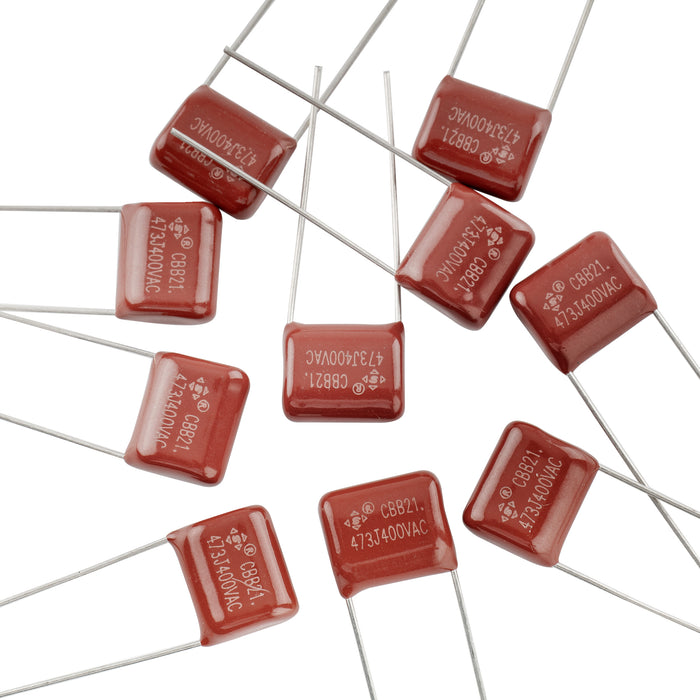 musiclily pro small sized metallized polypropylene mpp cbb21 film capacitor for electric guitar bass 022uf 22nf 047uf 47nf set of 10 mx3107 10p