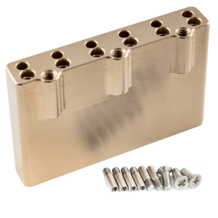 musiclily ultra 54mm2 1 8 inch full solid brass tremolo block for wilkinson by gotoh vg300 vs100n tremolo bridge 41mm tall mx3132