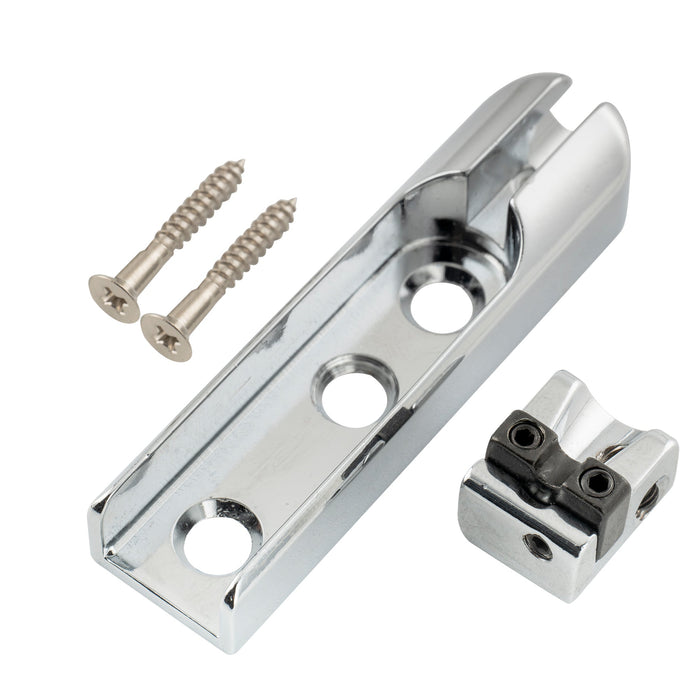 musiclily pro individual bass bridge single string lock down bass bridge for 3rd 4th string mx3136p, gold