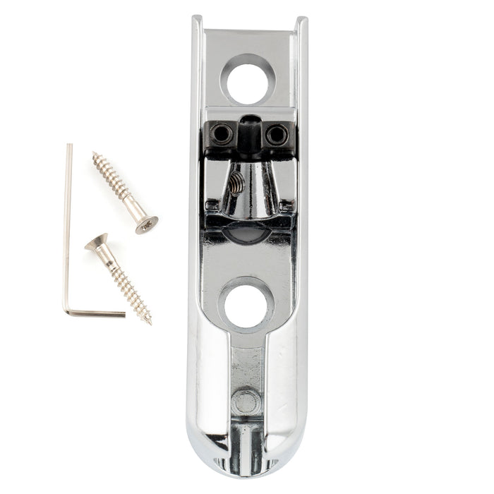 musiclily pro individual bass bridge single string lock down bass bridge for 3rd 4th string mx3136p, chrome