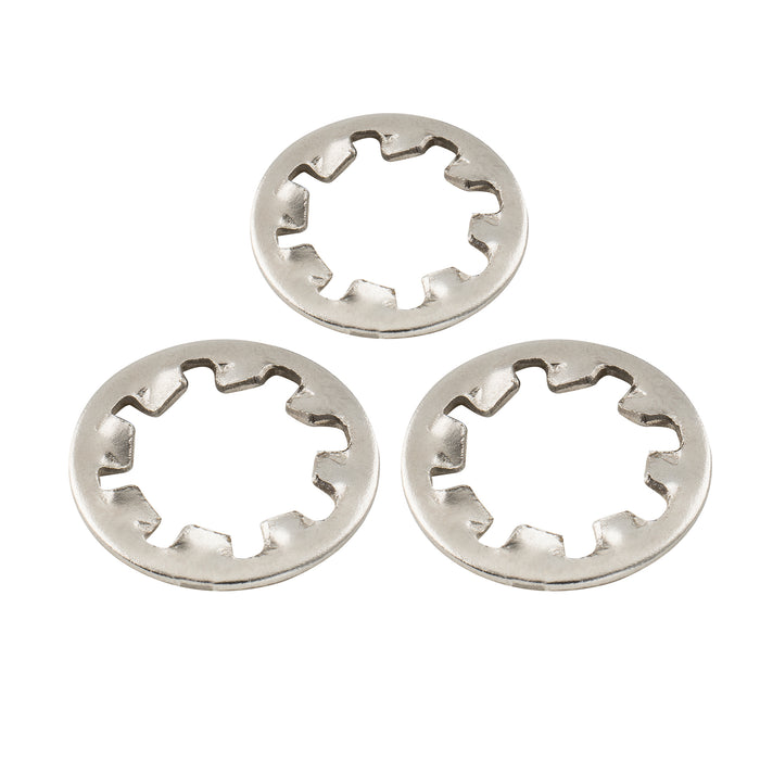 musiclily pro stainless steel m8 pots mounting star lock washers for metric guitar bass potentiometers mx3138 10, 10 pcs