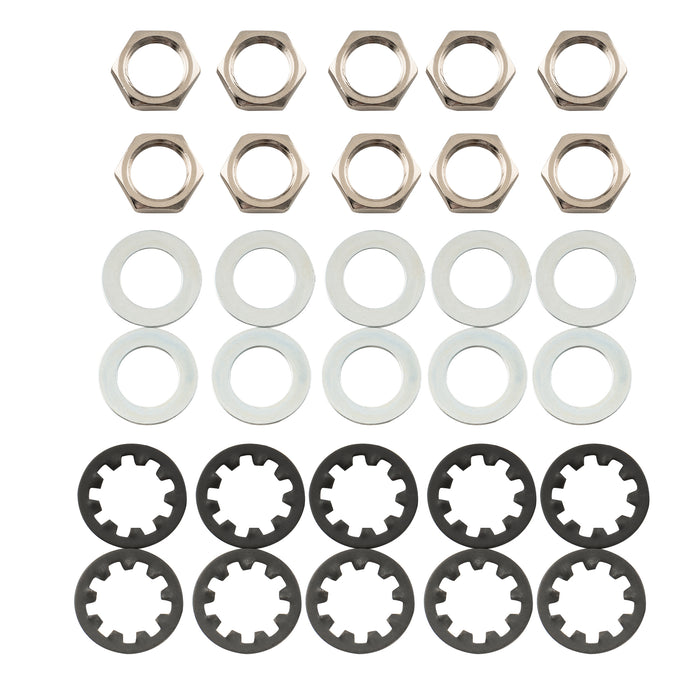 musiclily pro 3 8 inch and m9 mounting star lock washers for usa thread cts pots and switchcraft jack sockets mx1937 10p, 10 pcs