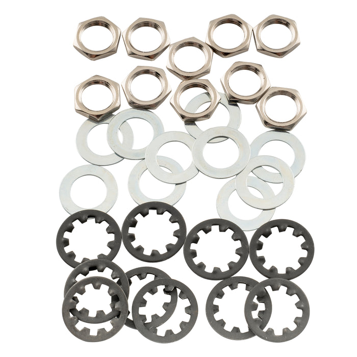 musiclily pro 3 8 inch and m9 mounting star lock washers for usa thread cts pots and switchcraft jack sockets mx1937 10p, 10 pcs