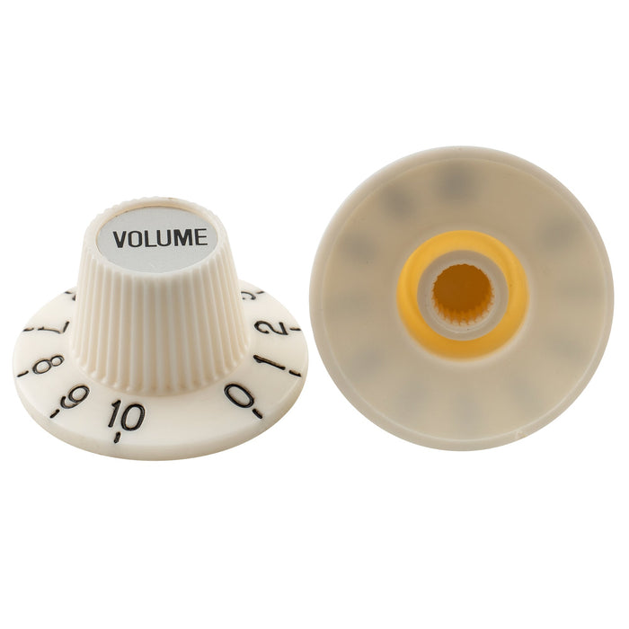 detail of musiclily pro fine 24 splines witch hat knobs top hat knobs tone volume control knobs for electric guitar bass amplifier effect pedal 2 pcst2v mx3145 2mx3146 2p