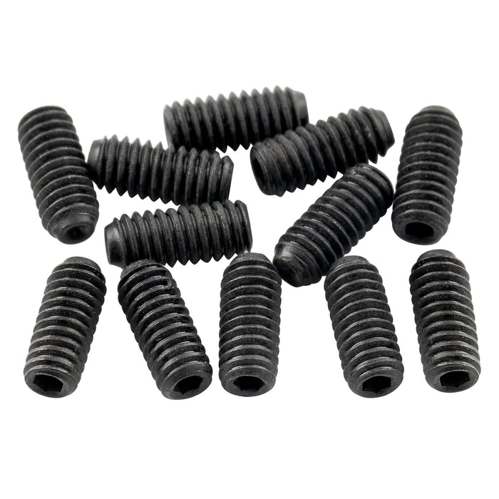 musiclily ultra unf 4 48 1 4 inch stainless steel saddle height adjustment screws for usa electric guitar bridge mx3162 12p, black