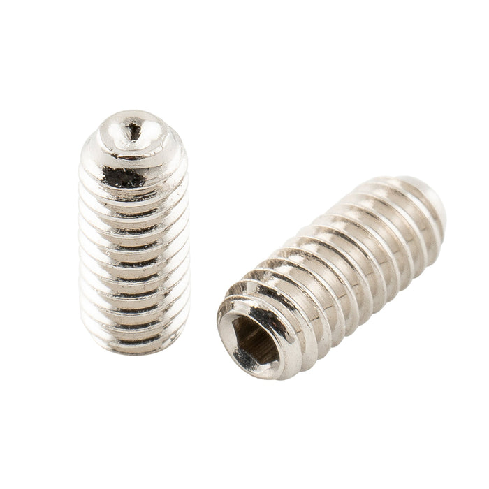 detail of musiclily ultra unf 4 48 1 4 inch stainless steel saddle height adjustment screws for usa electric guitar bridge mx3162 12p