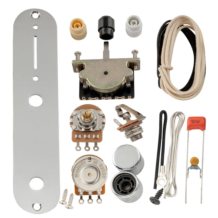 Musiclily Pro Elektrogitarren DIY Verkabelungskit Upgrade für Importstil TL mit 3-Wege-Schalter und 1A1B Poti