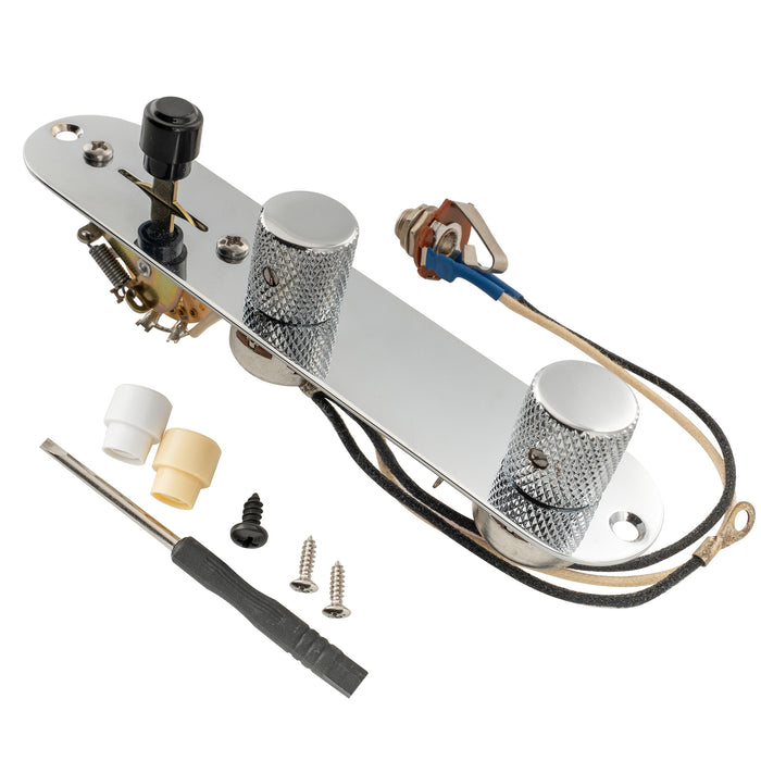 Musiclily Pro Electric Guitar Pre-wired Wiring Harness Upgrade for American Style TL with 3-Way Switch and 2A Pots