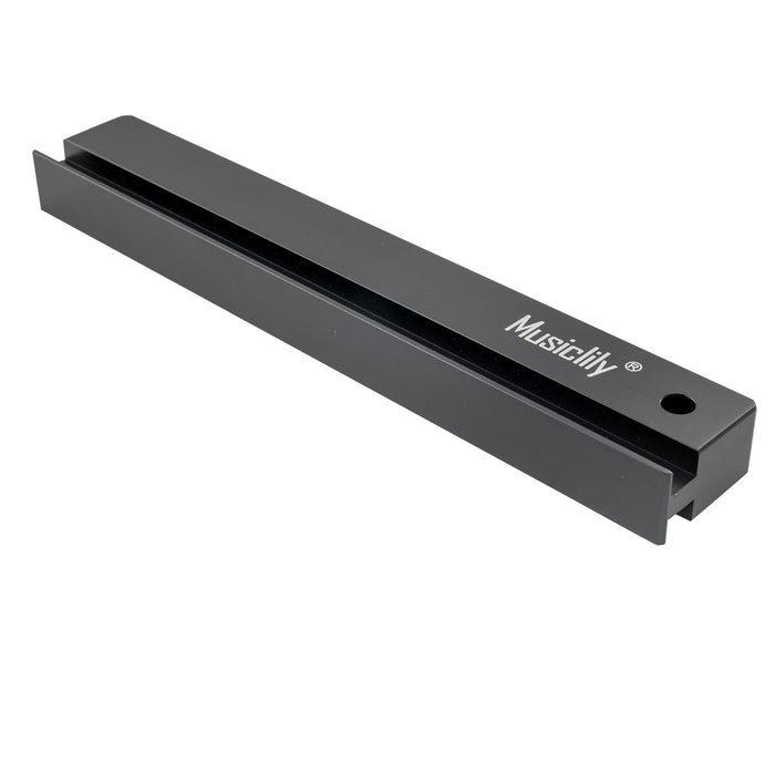 detail of musiclily pro 9 inch aluminum fretbar understring leveler fingerboard fret sanding leveling beam file bar luthier tool for guitar bass repair and maintenance mx3201