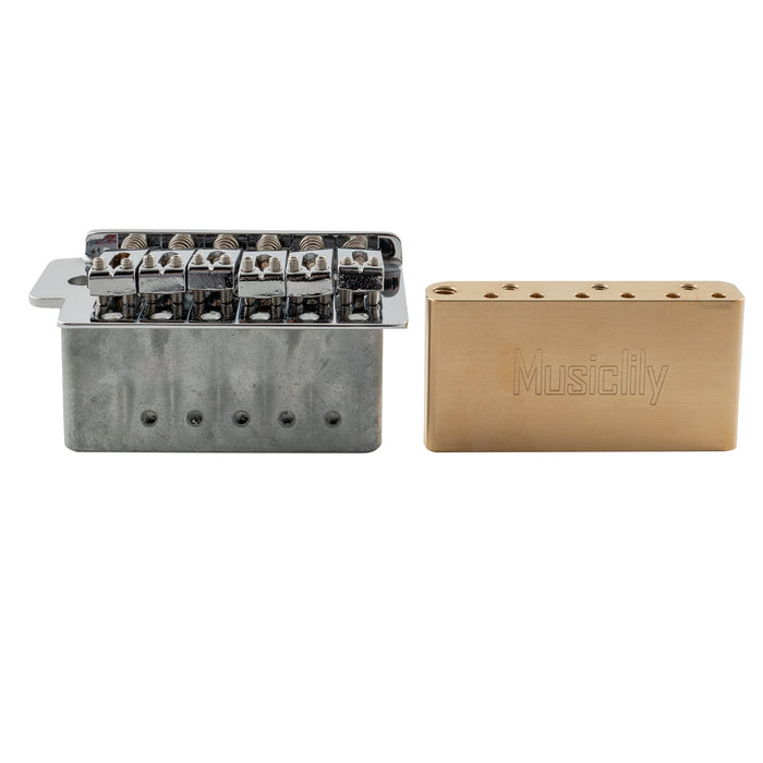 Application of musiclily ultra 52 5mm2 1 16 inch full solid brass short tremolo block for indonesia made squier affinity and bullet series electric guitar bridge 36mm tall mx3208