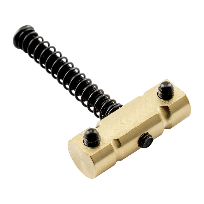 details of musiclily ultra 10 8mm wave style full solid brass barrel compensated saddles for tele style electric guitar mx3213p