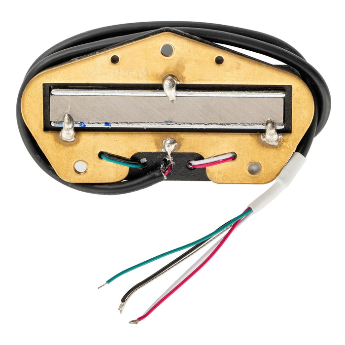 Pastilla de puente humbucker Musiclily Pro TL-DPLA Alnico 5 Rail Blade de bobina simple, tamaño pequeño, salida baja de 6.2K para guitarra eléctrica estilo Tele.