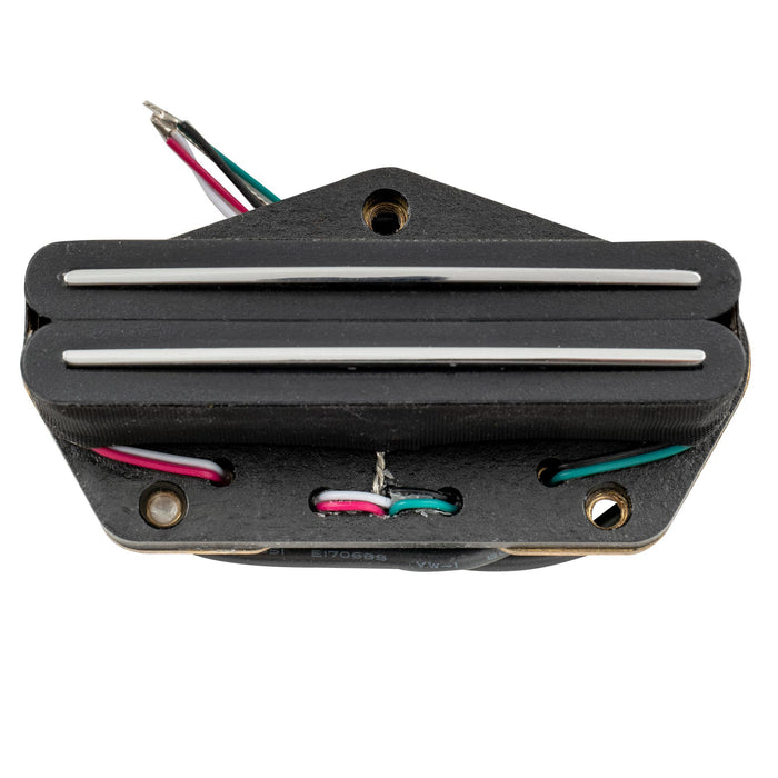 detail of musiclily pro tl dpla alnico 5 rail blade single coil sized humbucker bridge pickup low output 6 2k for tele style electric guitar mx3242p