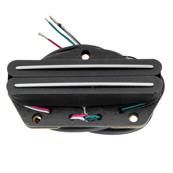 detail of musiclily pro tl dpma alnico 5 rail blade single coil sized humbucker bridge pickup medium output 9 2k for tele style electric guitar mx3243bk