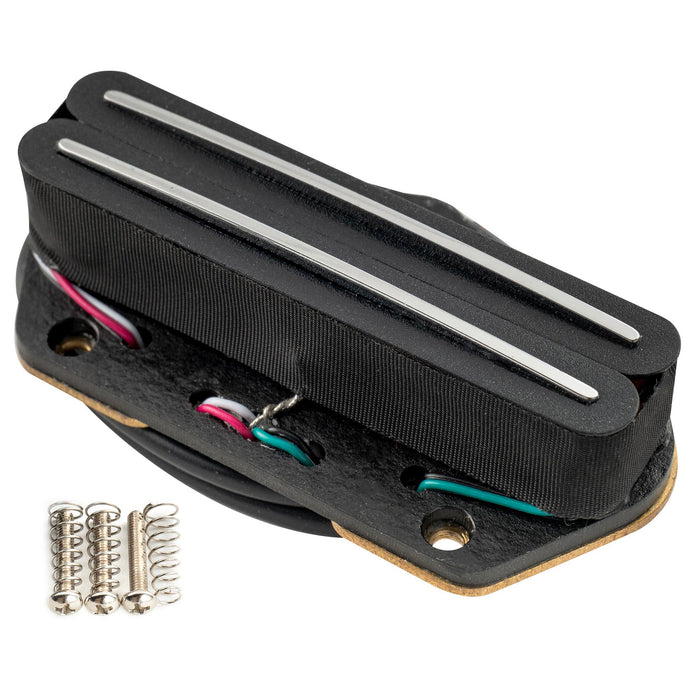 musiclily pro tl dpha alnico 5 rail blade single coil sized humbucker bridge pickup high output 12 8k super distortion for tele style electric guitar mx3244bk details