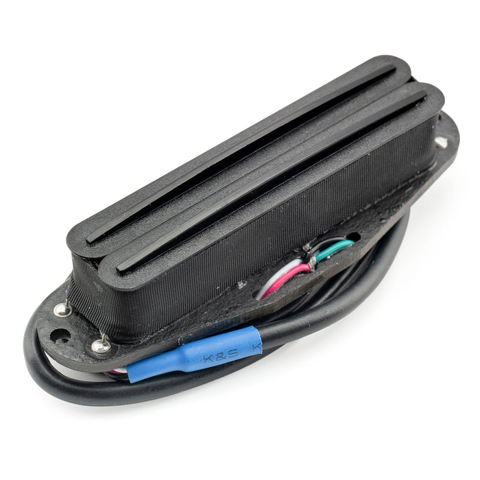 musiclily pro st dpma alnico 5 rail blade single coil sized humbucker pickup 9 2k for strat style electric guitar mx3248p