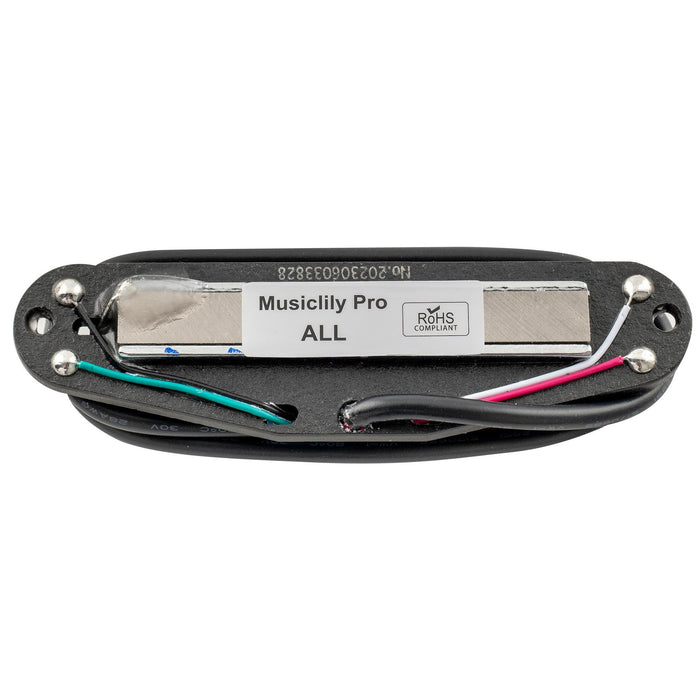 Part of musiclily pro st dpma alnico 5 rail blade single coil sized humbucker pickup 9 2k for strat style electric guitar mx3248bk