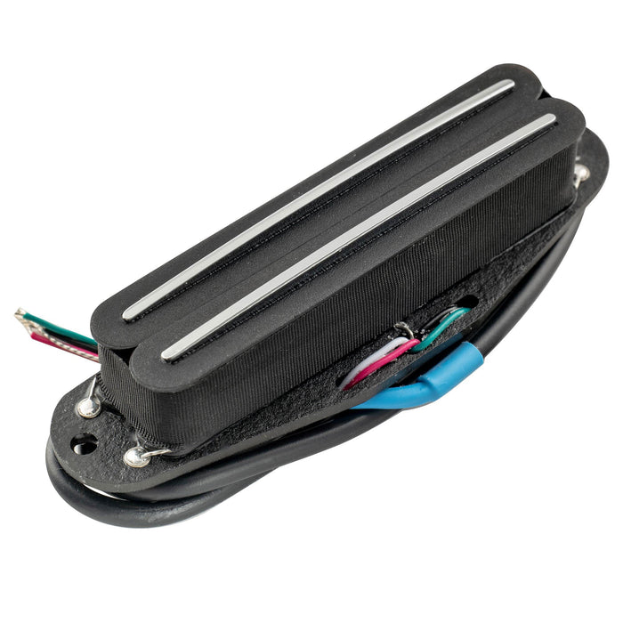 musiclily pro st dpma alnico 5 rail blade single coil sized humbucker pickup 9 2k for strat style electric guitar mx3248bk