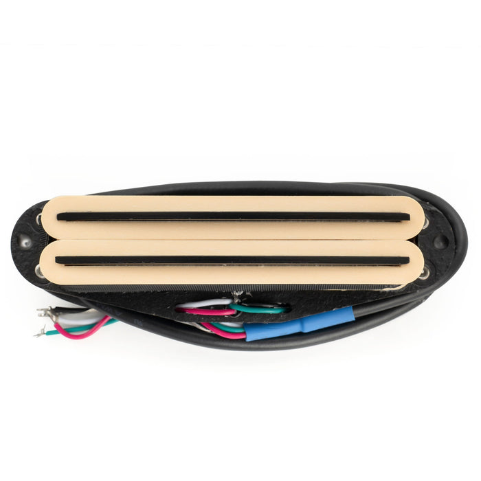 musiclily pro st dpma alnico 5 rail blade single coil sized humbucker pickup 9 2k for strat style electric guitar mx3248p, Zebra